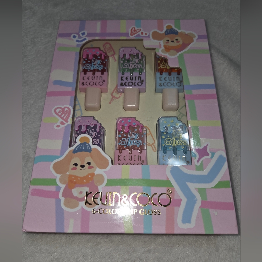 Kevin&CoCo Foodie Funny Ice Cream Stick Lip Gloss Kit - Picture 3 of 5